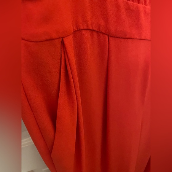 Diane Von Furstenberg Orange Red Jumpsuit - Picture 4 of 12